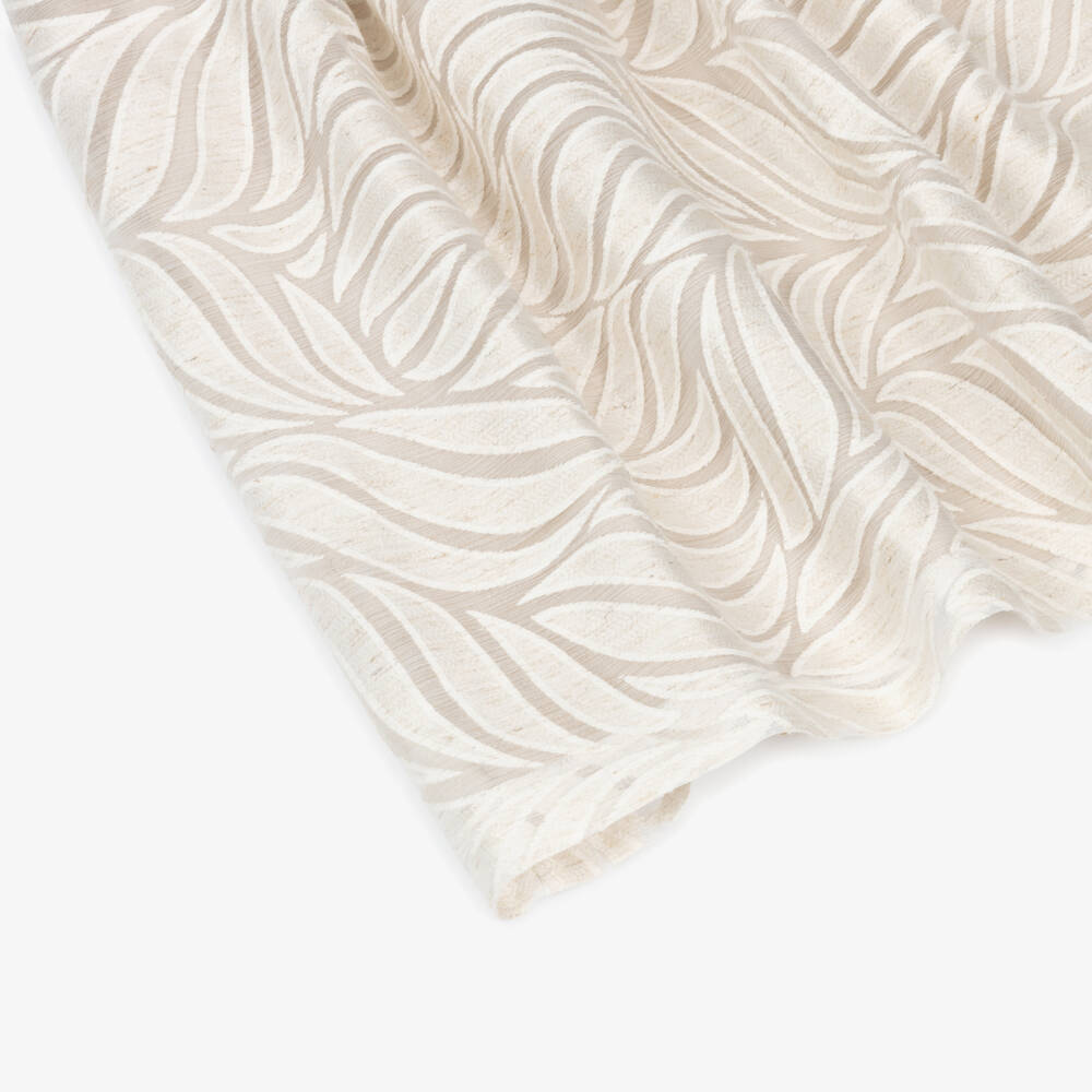 Mayoral-فستان أنيق من الأورجانزا البيج للبنات | Childrensalon Outlet