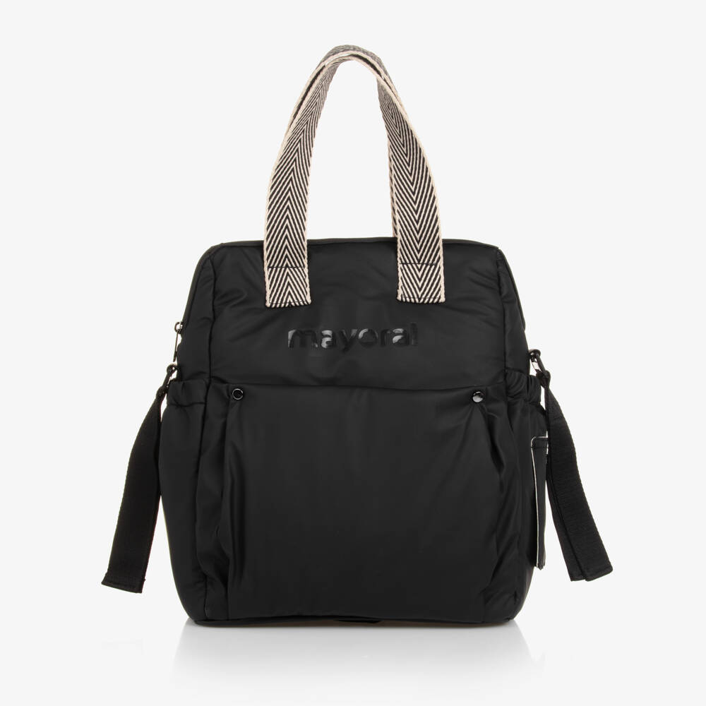 Mayoral Newborn-Girls Elegant Black Diaper Backpack | Childrensalon Outlet
