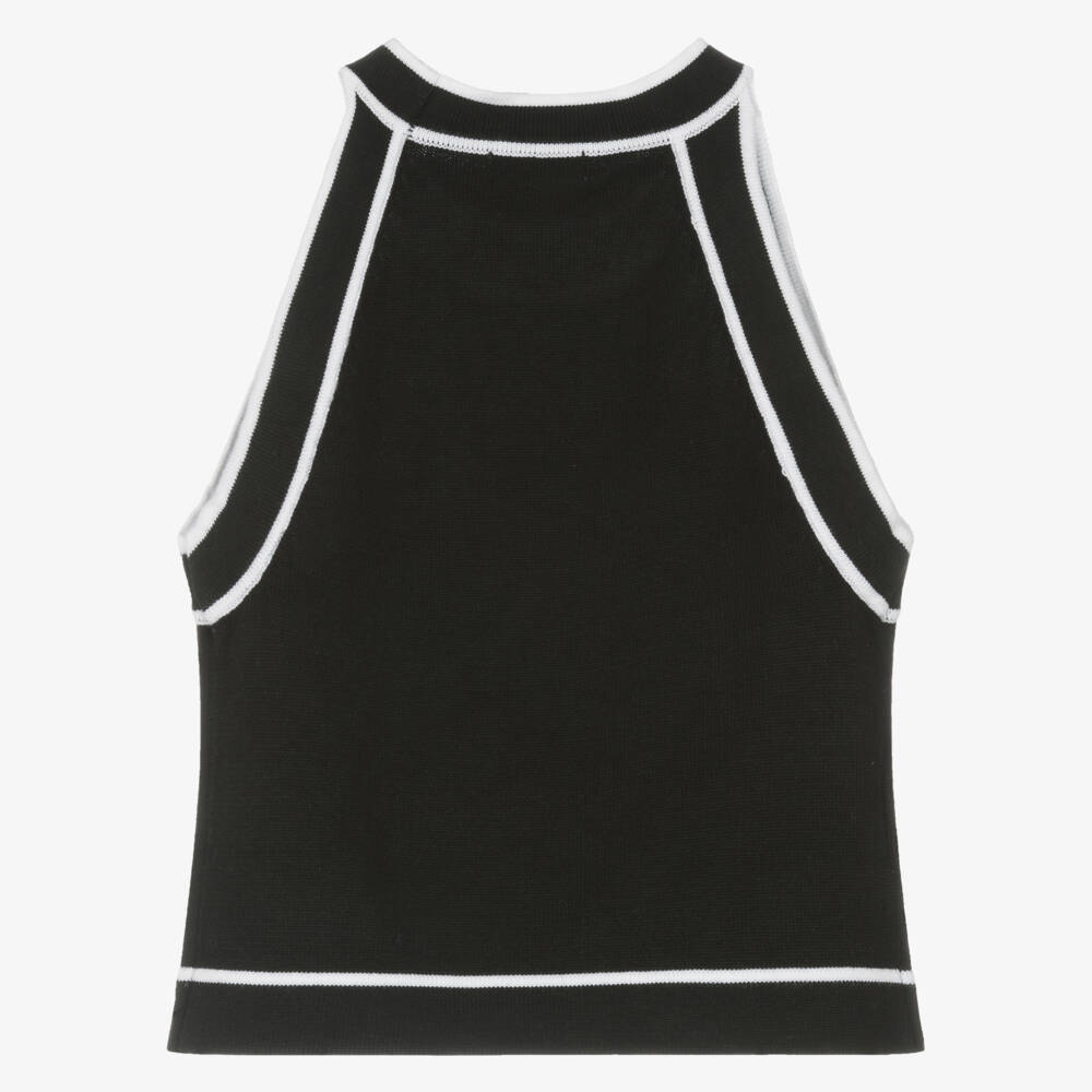 Mayoral-Girls Elegant Black Knit Halter Top | Childrensalon Outlet