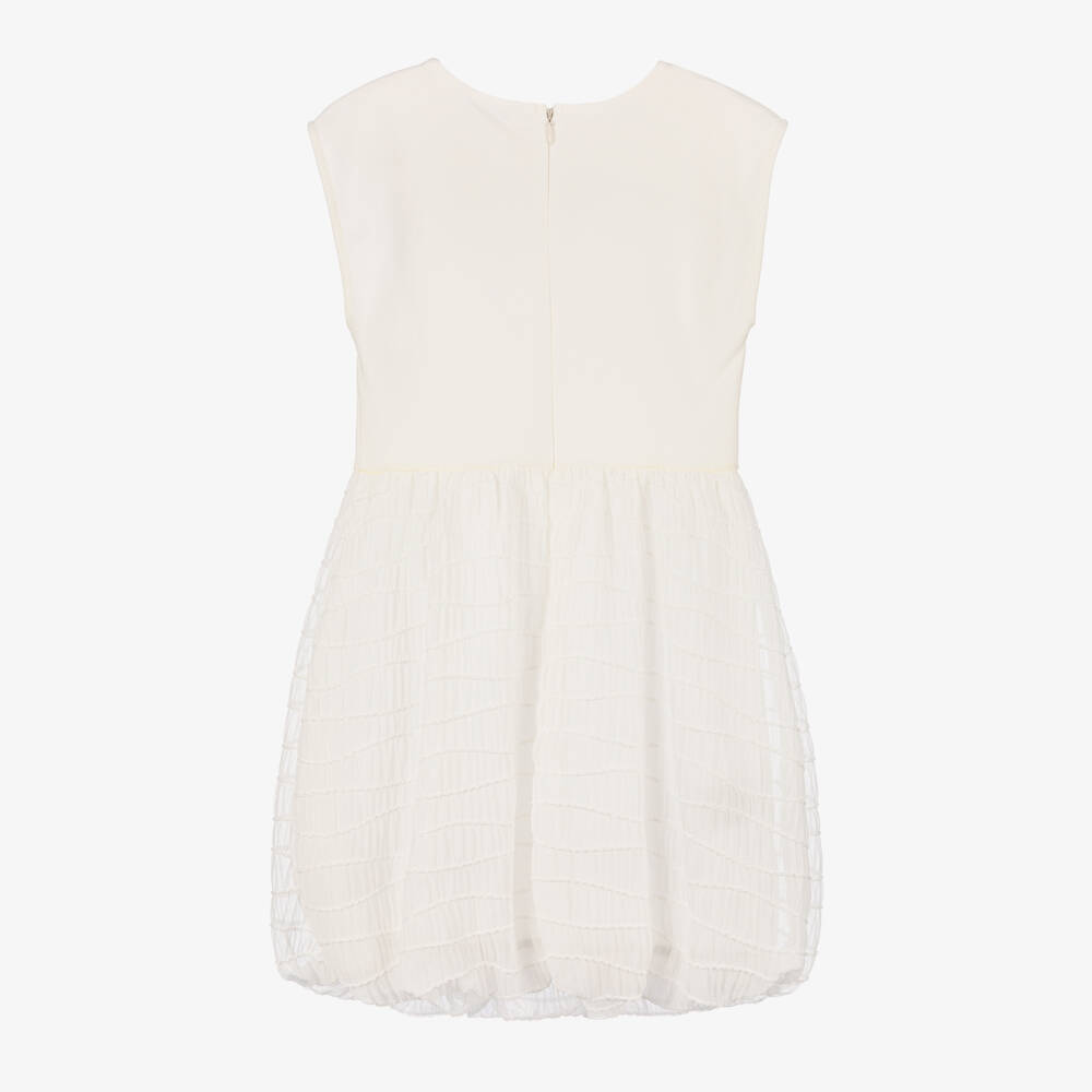 Mayoral-Girls Elegant Ivory Bubble Dress | Childrensalon Outlet