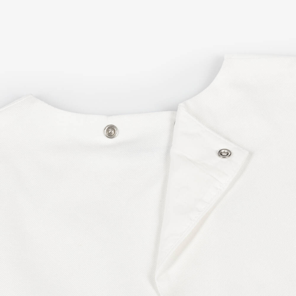 Mayoral-Girls Elegant Ivory Frill Blouse | Childrensalon Outlet