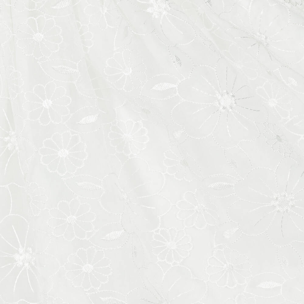 Mayoral-Элегантное кремовое платье из органзы для девочек | Childrensalon Outlet