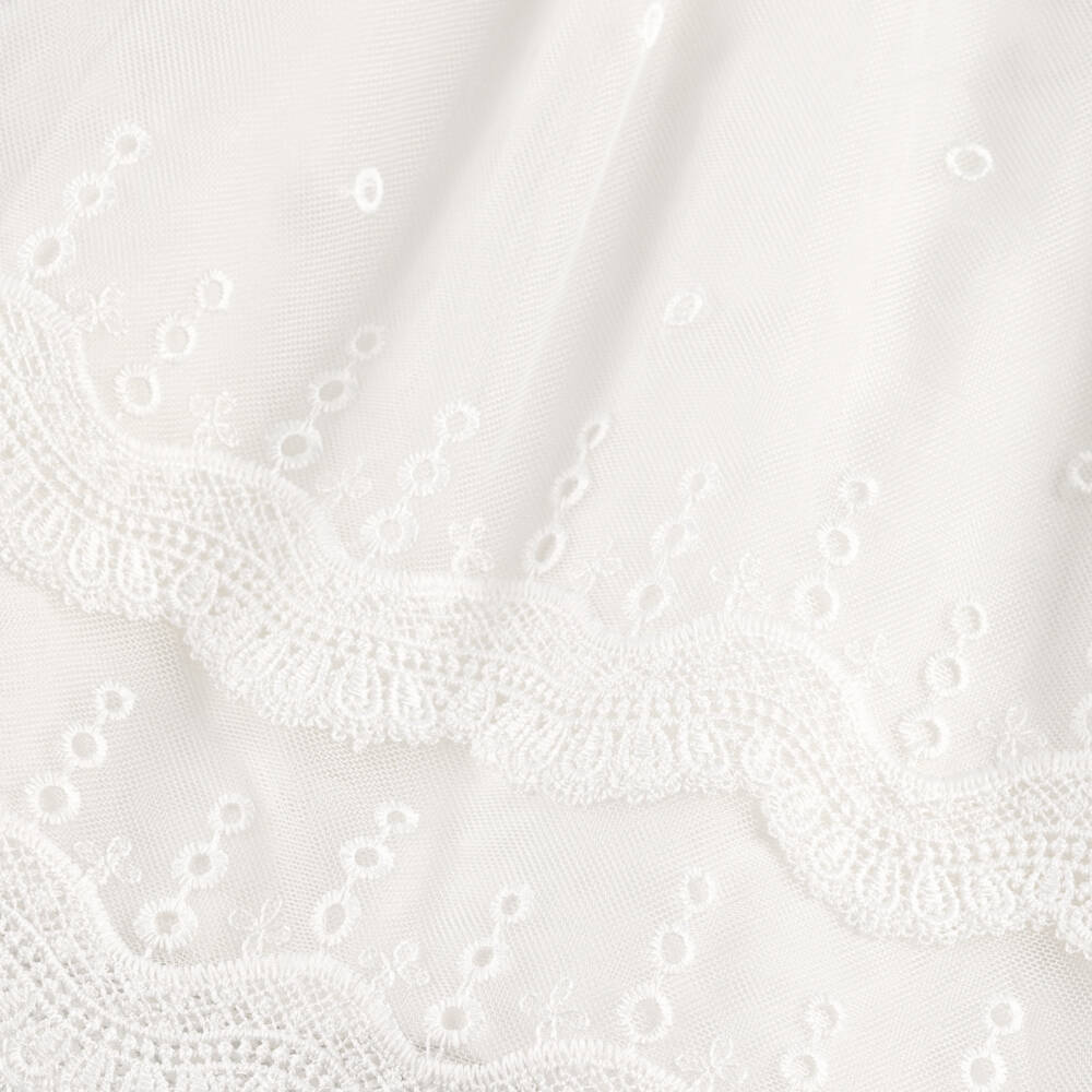 Mayoral-Элегантное кремовое платье из тюля для девочек | Childrensalon Outlet