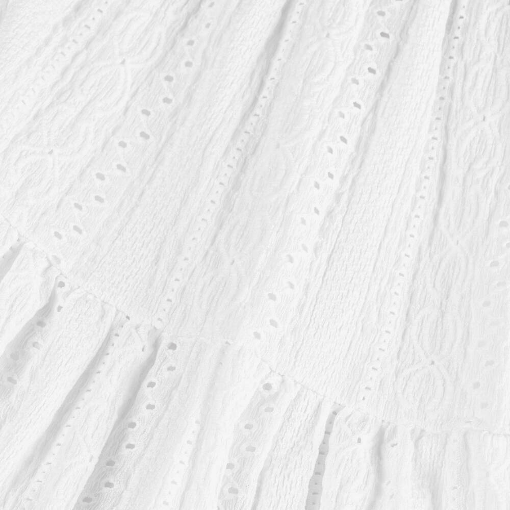 Mayoral-Элегантное белое платье с вышивкой для девочек | Childrensalon Outlet