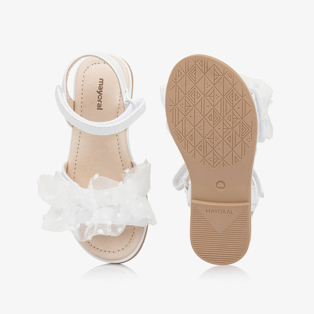 Mayoral-Элегантные белые туфли из тюля для девочек | Childrensalon Outlet