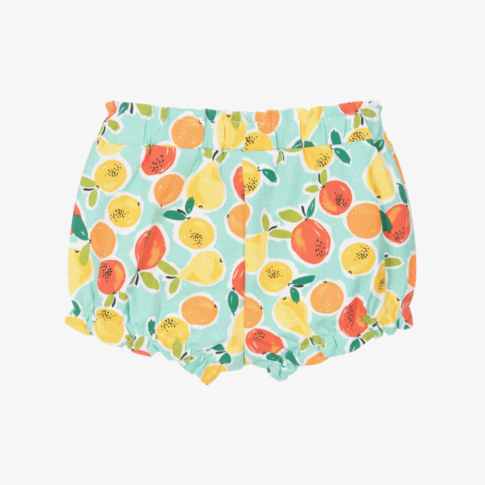 Mayoral-Шорты из хлопка с изумрудным цитрусовым дизайном для девочек | Childrensalon Outlet