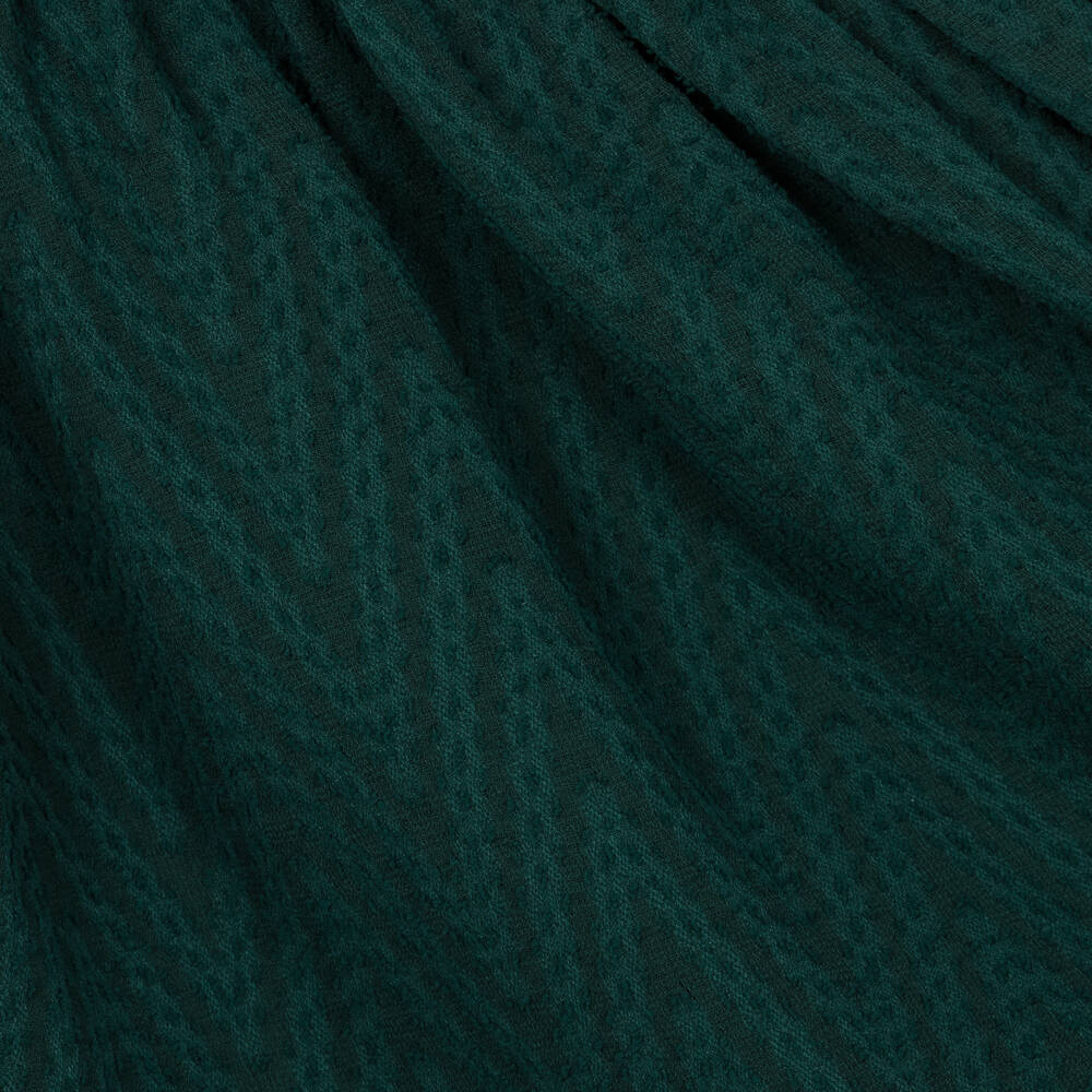Mayoral-Girls Emerald Zigzag Chiffon Dress | Childrensalon Outlet