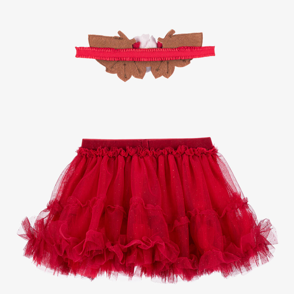 Mayoral Для новорожденных-Girls Festive Red Tulle Skirt | Childrensalon Outlet