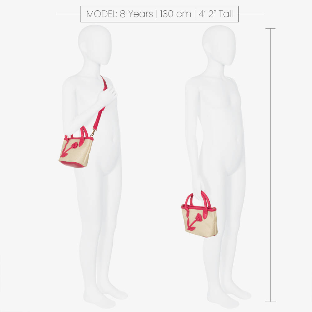 Mayoral-Girls Floral Beige & Pink Purse | Childrensalon Outlet