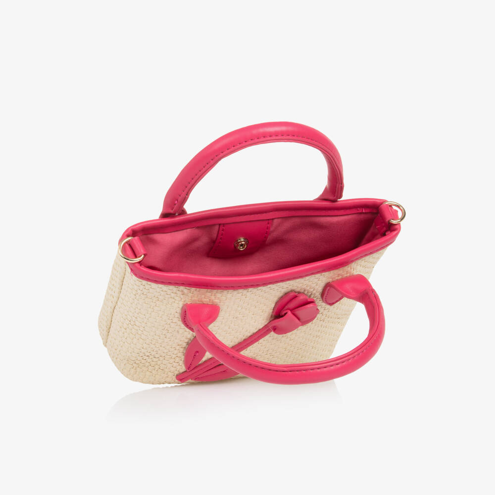 Mayoral-Girls Floral Beige & Pink Purse | Childrensalon Outlet