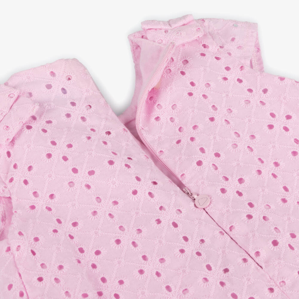 Mayoral-Платье из хлопка с цветочным узором и бантиками для девочек | Childrensalon Outlet