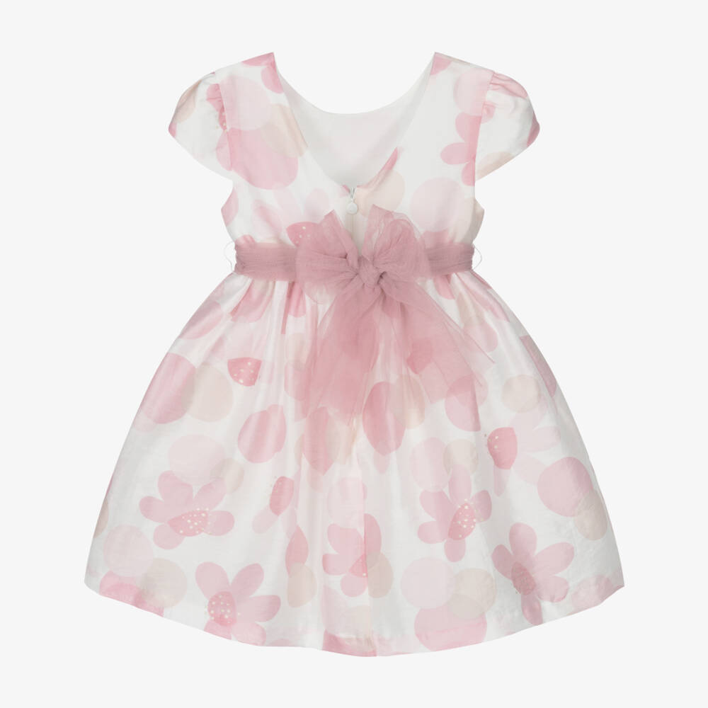 Mayoral-Платье из органзы с цветочным узором в пастельных тонах для девочек | Childrensalon Outlet