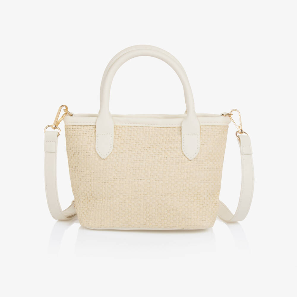 Mayoral-Girls Floral Straw-Style Purse | Childrensalon Outlet