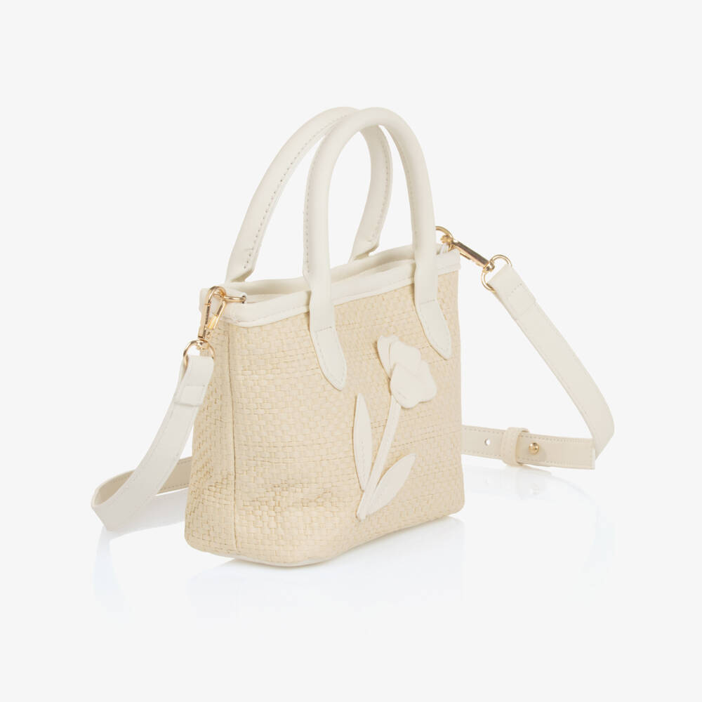 Mayoral-Girls Floral Straw-Style Purse | Childrensalon Outlet