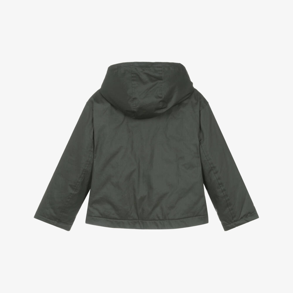 Mayoral-جاكيت قطني للبنات بتصميم غابة وياقة كورد | Childrensalon Outlet