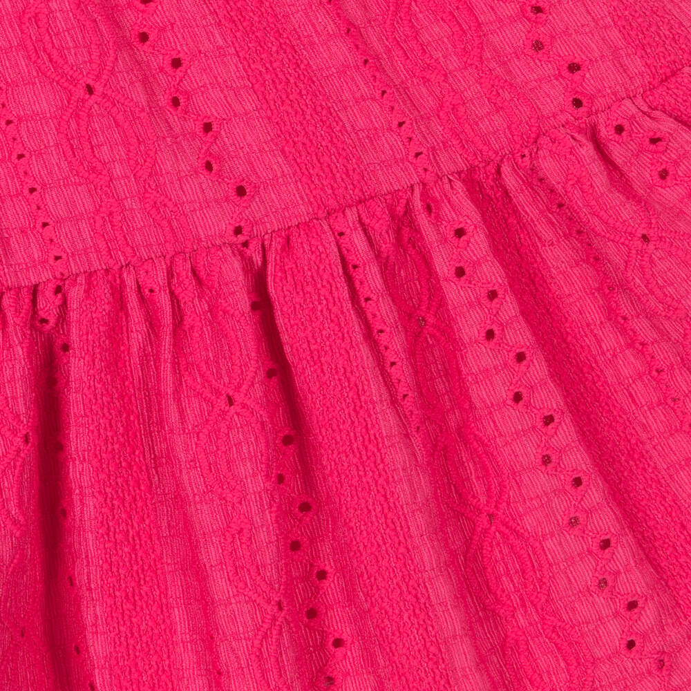 Mayoral-Платье пурпурное с вышивкой для девочек | Childrensalon Outlet