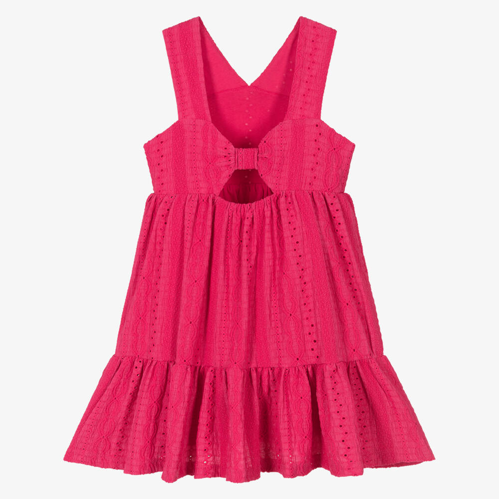 Mayoral-Платье пурпурное с вышивкой для девочек | Childrensalon Outlet