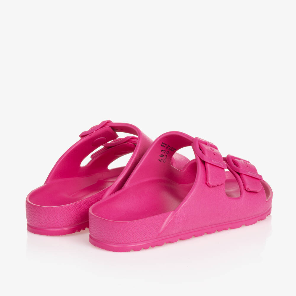 Mayoral-Girls Fuchsia Pink Foam Sandals | Childrensalon Outlet