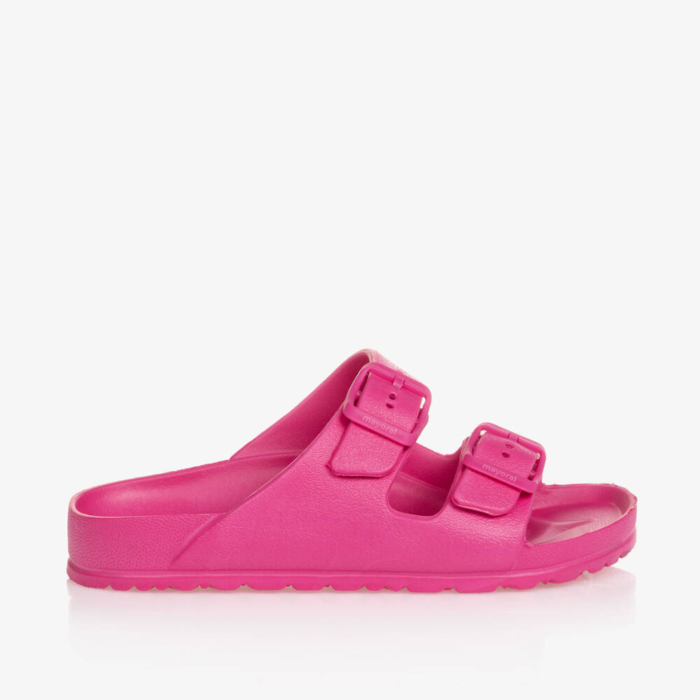 Mayoral-Girls Fuchsia Pink Foam Sandals | Childrensalon Outlet
