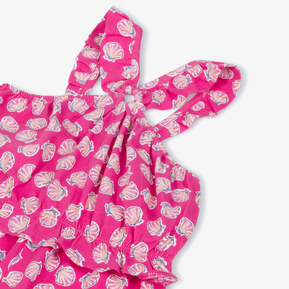 Mayoral-Girls Fuchsia Seashell Jersey Set | Childrensalon Outlet