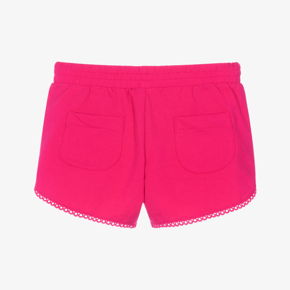 Mayoral-Girls Fuchsia Soft Knit Shorts | Childrensalon Outlet