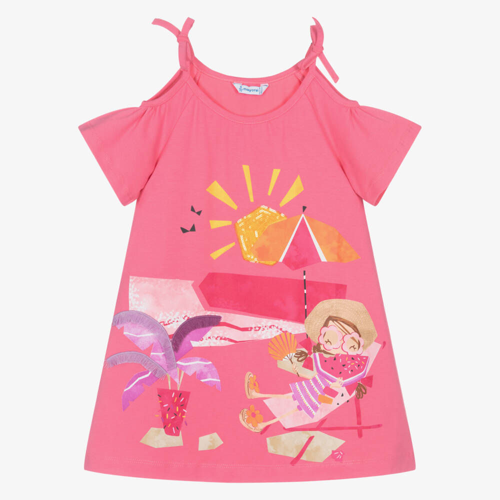 Mayoral-Летнее платье Пурпурный Бриз для девочек | Childrensalon Outlet