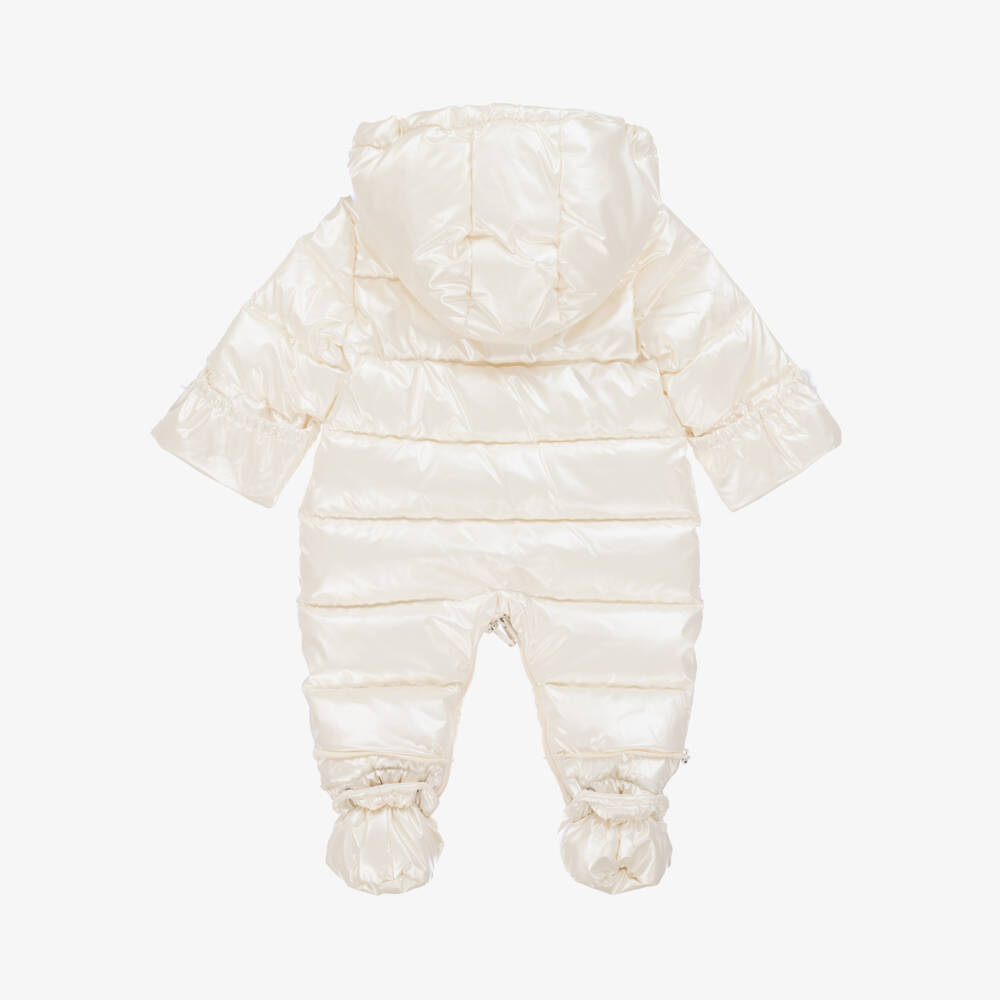 Mayoral Для новорожденных-Зимний кремовый комбинезон для девочек | Childrensalon Outlet