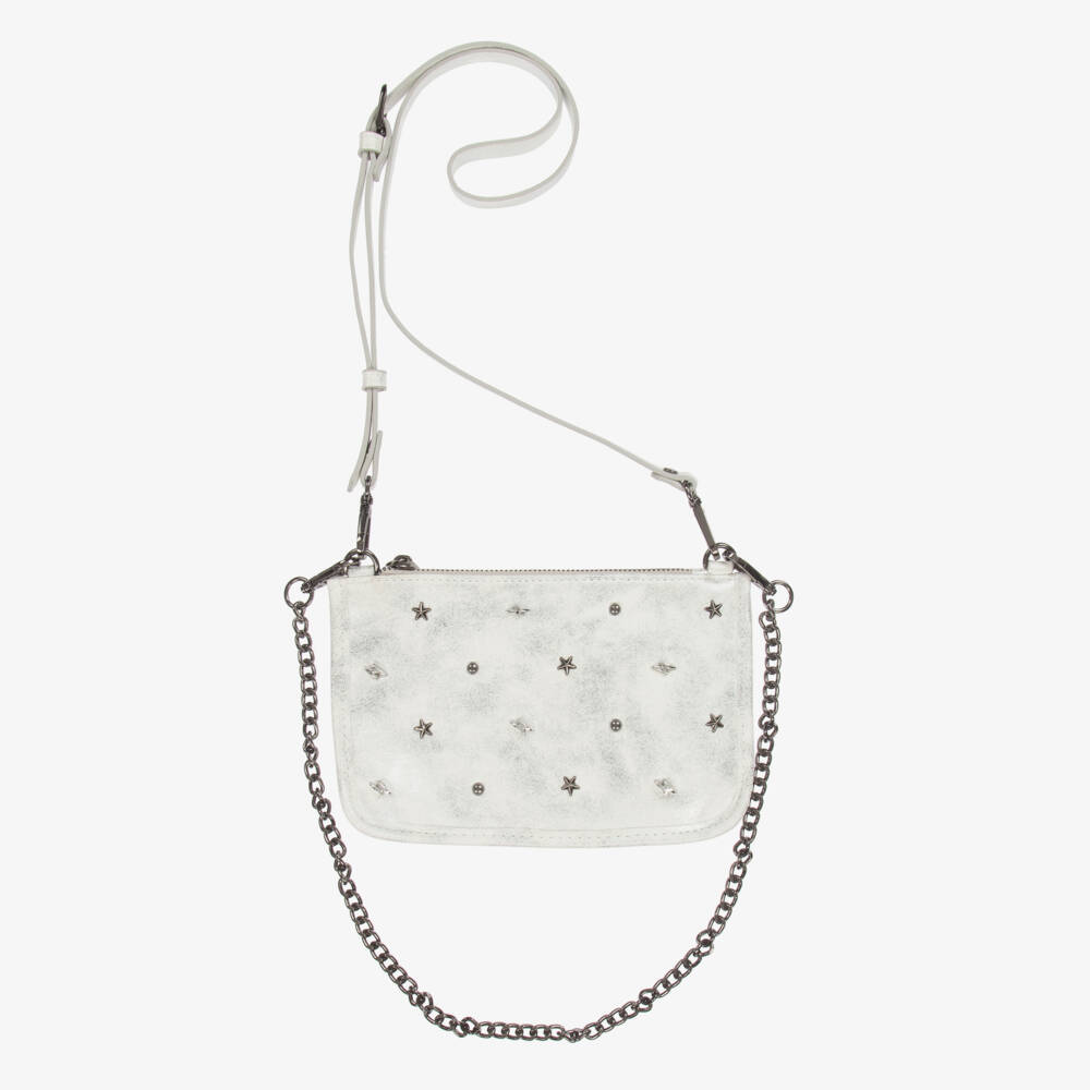 Mayoral-Girls Glittering Silver Shoulder Bag | Childrensalon Outlet