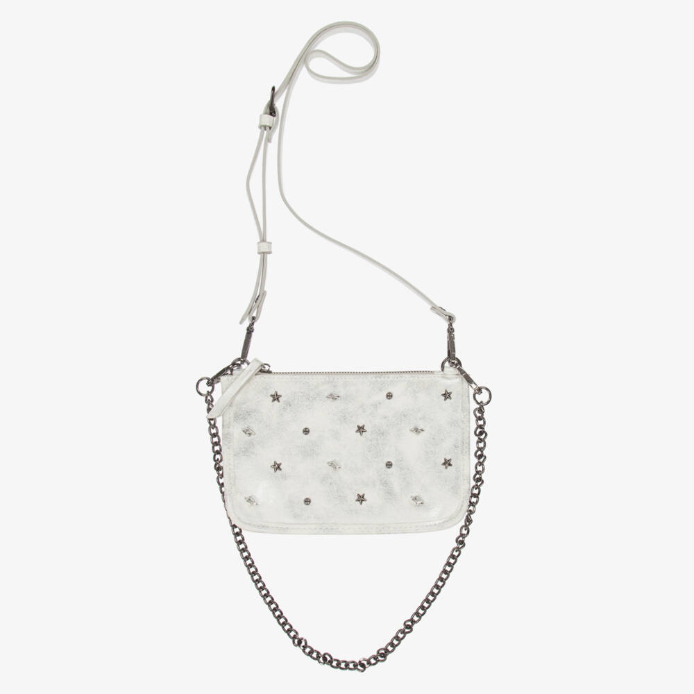Mayoral-Girls Glittering Silver Shoulder Bag | Childrensalon Outlet
