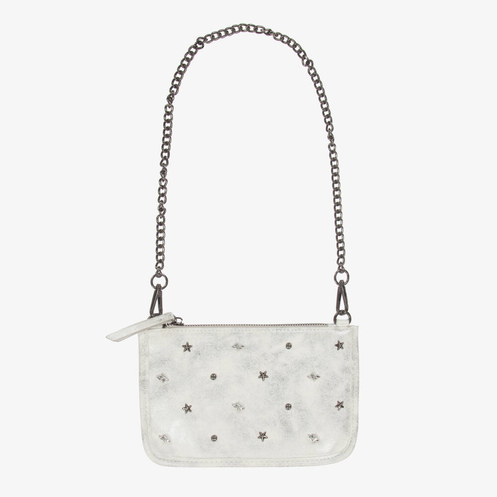 Mayoral-Girls Glittering Silver Shoulder Bag | Childrensalon Outlet