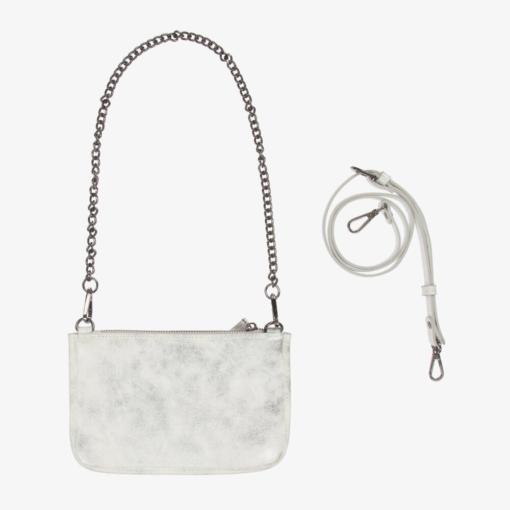 Mayoral-Girls Glittering Silver Shoulder Bag | Childrensalon Outlet