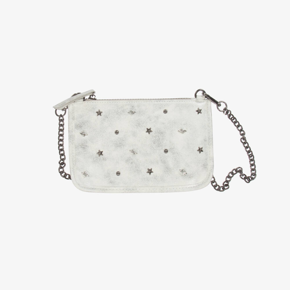 Mayoral-Girls Glittering Silver Shoulder Bag | Childrensalon Outlet