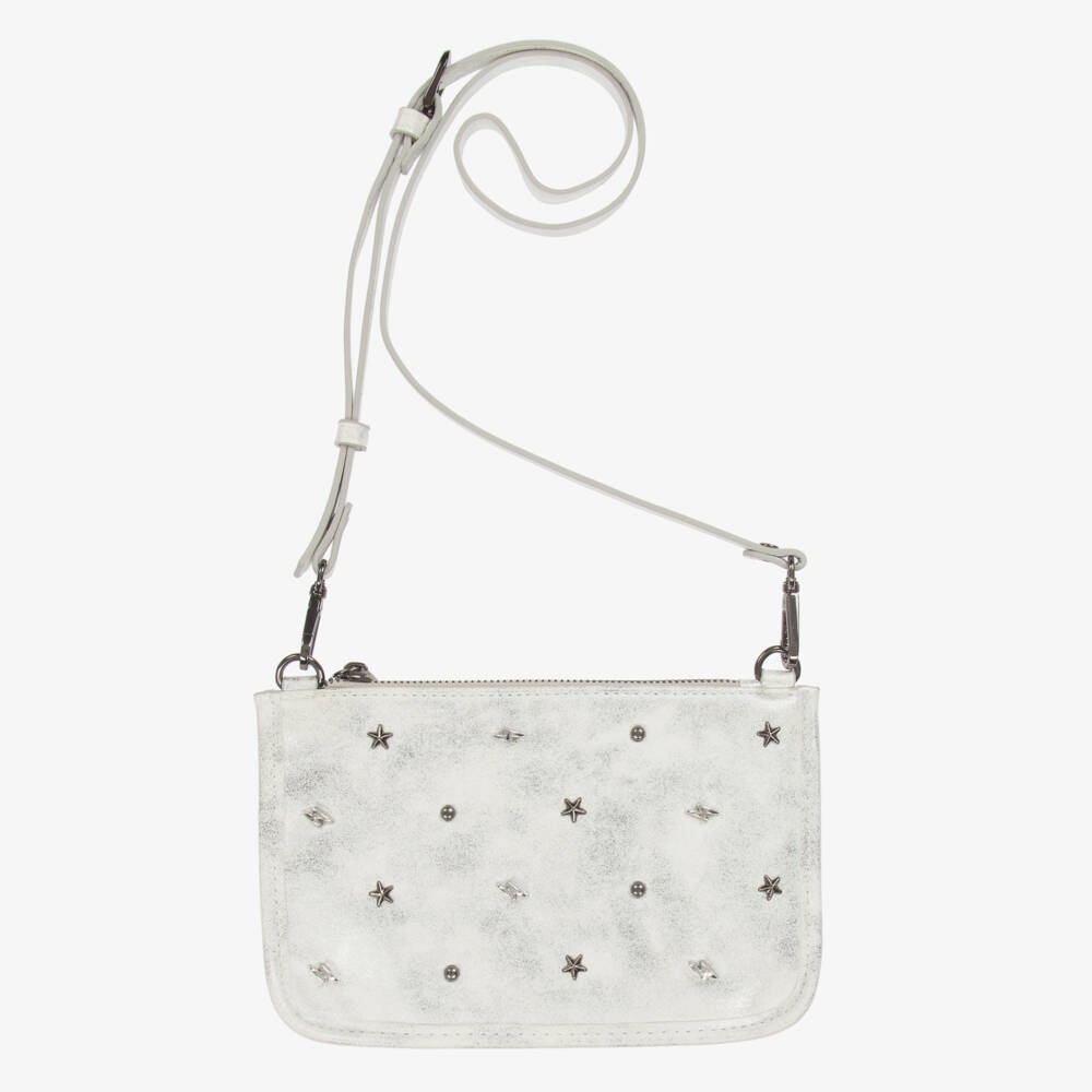 Mayoral-Girls Glittering Silver Shoulder Bag | Childrensalon Outlet