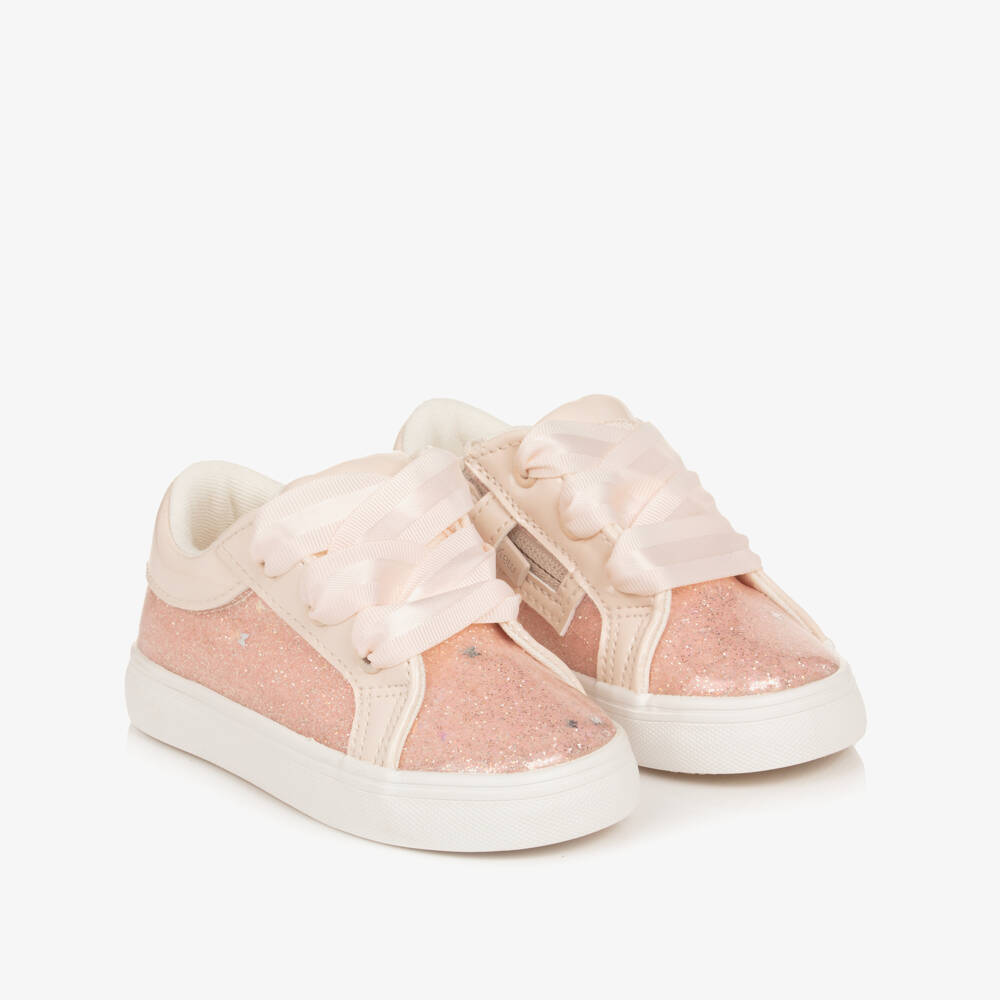 Mayoral-Girls Glittery Pink Trainers | Childrensalon Outlet