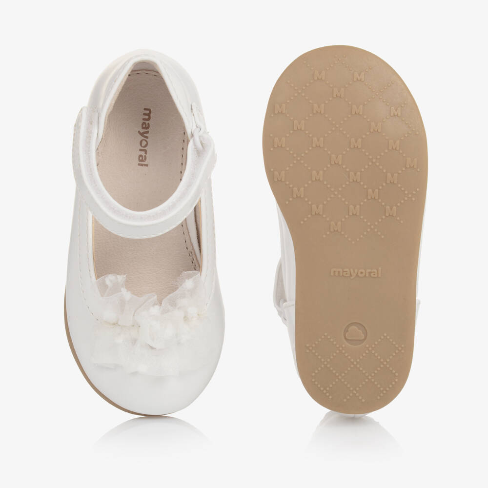 Mayoral-Лакированные кремовые балетки для девочек | Childrensalon Outlet