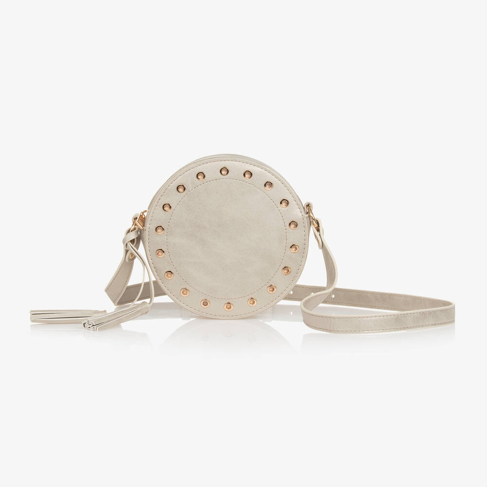 Mayoral-Girls Gold Circular Shoulder Bag (17cm) | Childrensalon Outlet