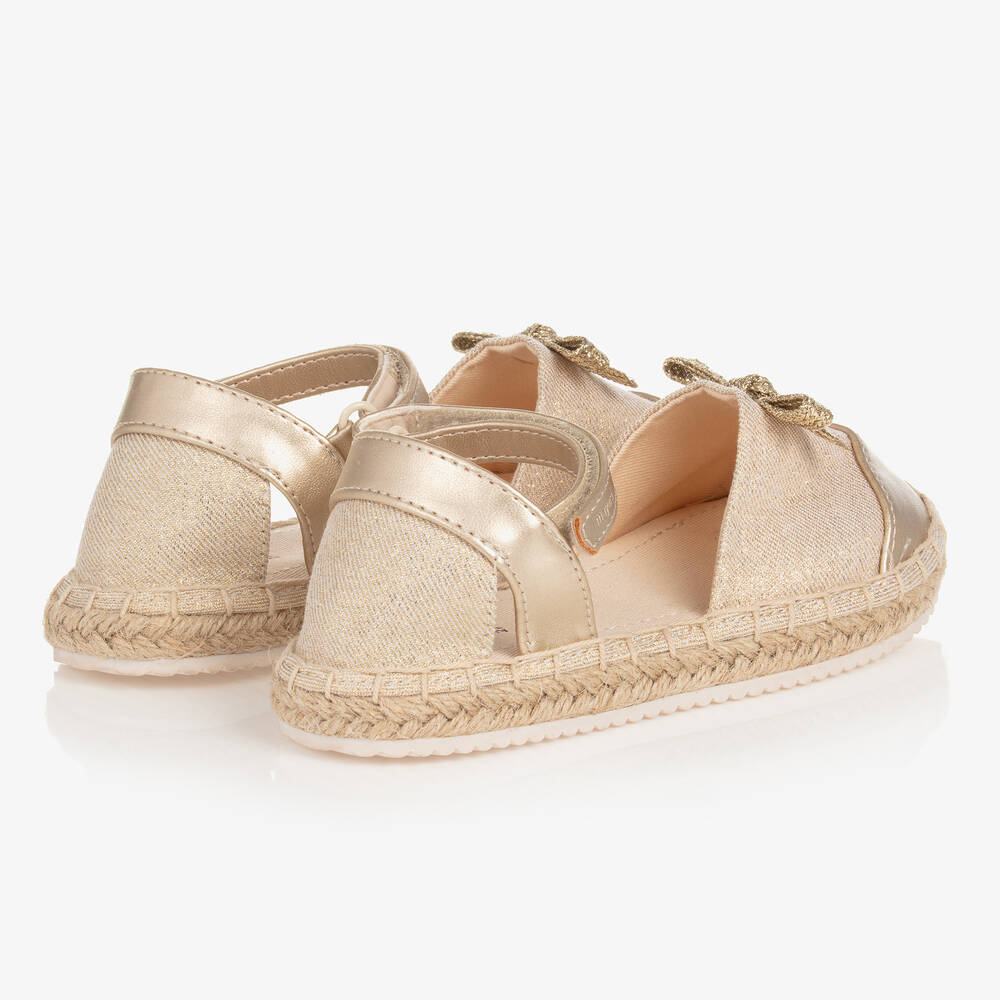 Mayoral - Girls Gold Espadrille Shoes | Childrensalon Outlet