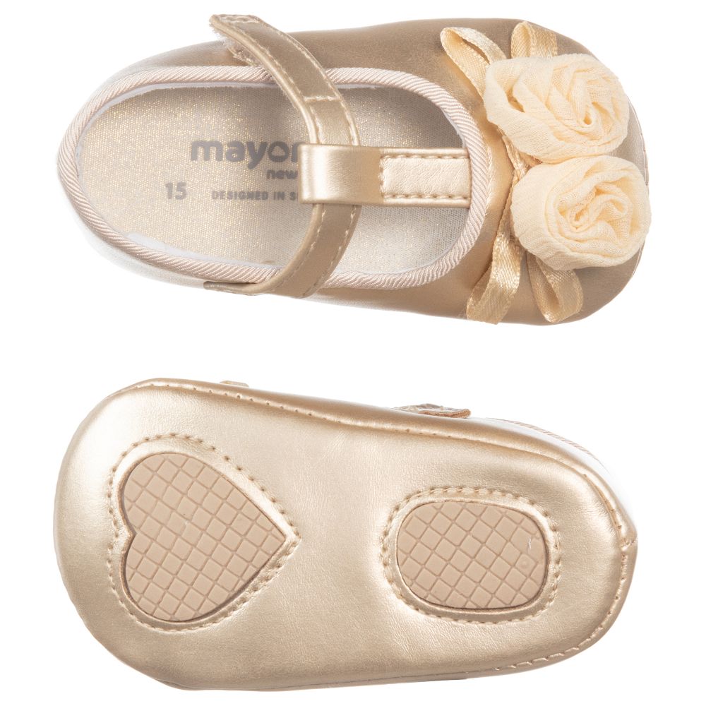 Mayoral Newborn - Girls Gold Pre-Walker 