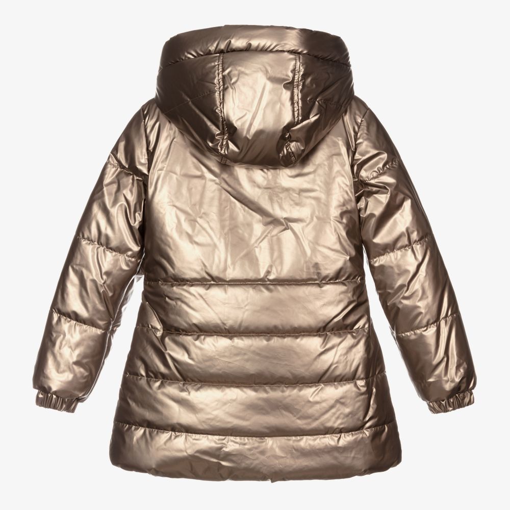 Ladies gold online puffer jacket