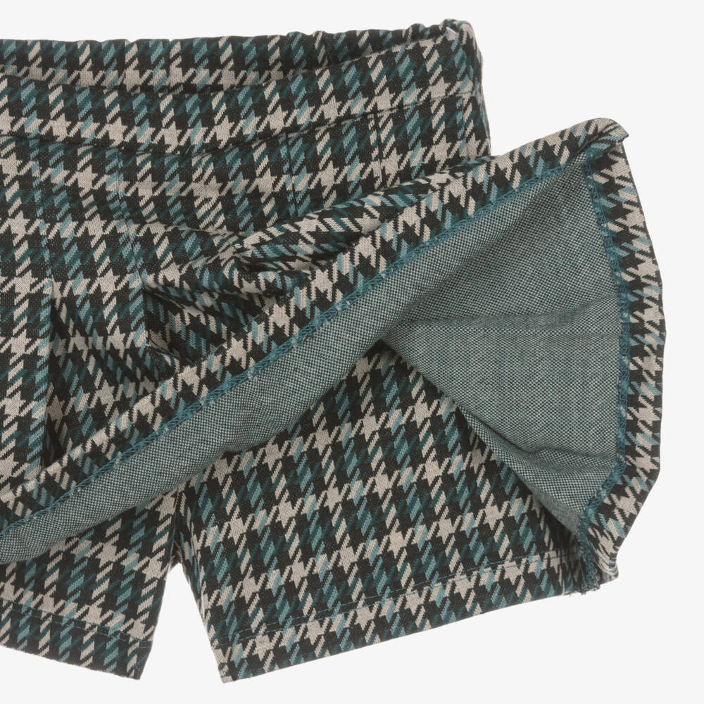 Mayoral-Girls Green Check Skort Outfit | Childrensalon Outlet