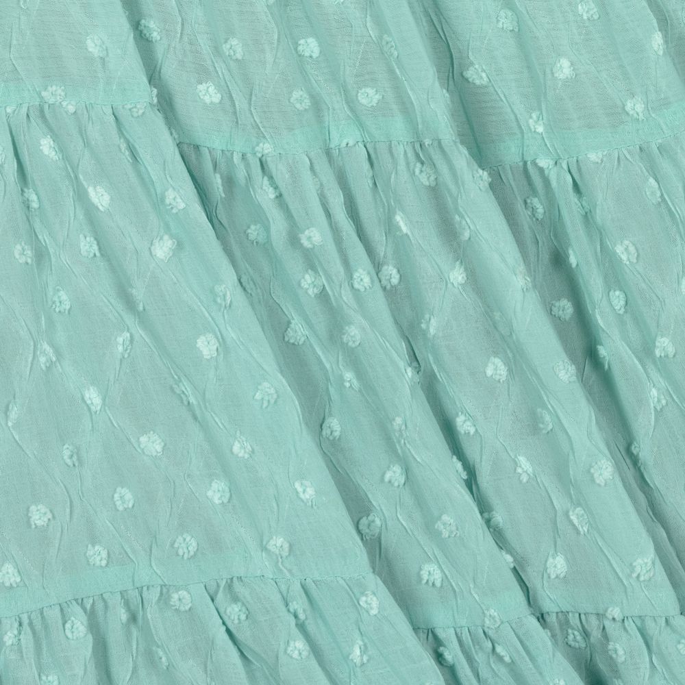 Mayoral-فستان شيفون لون أخضر | Childrensalon Outlet