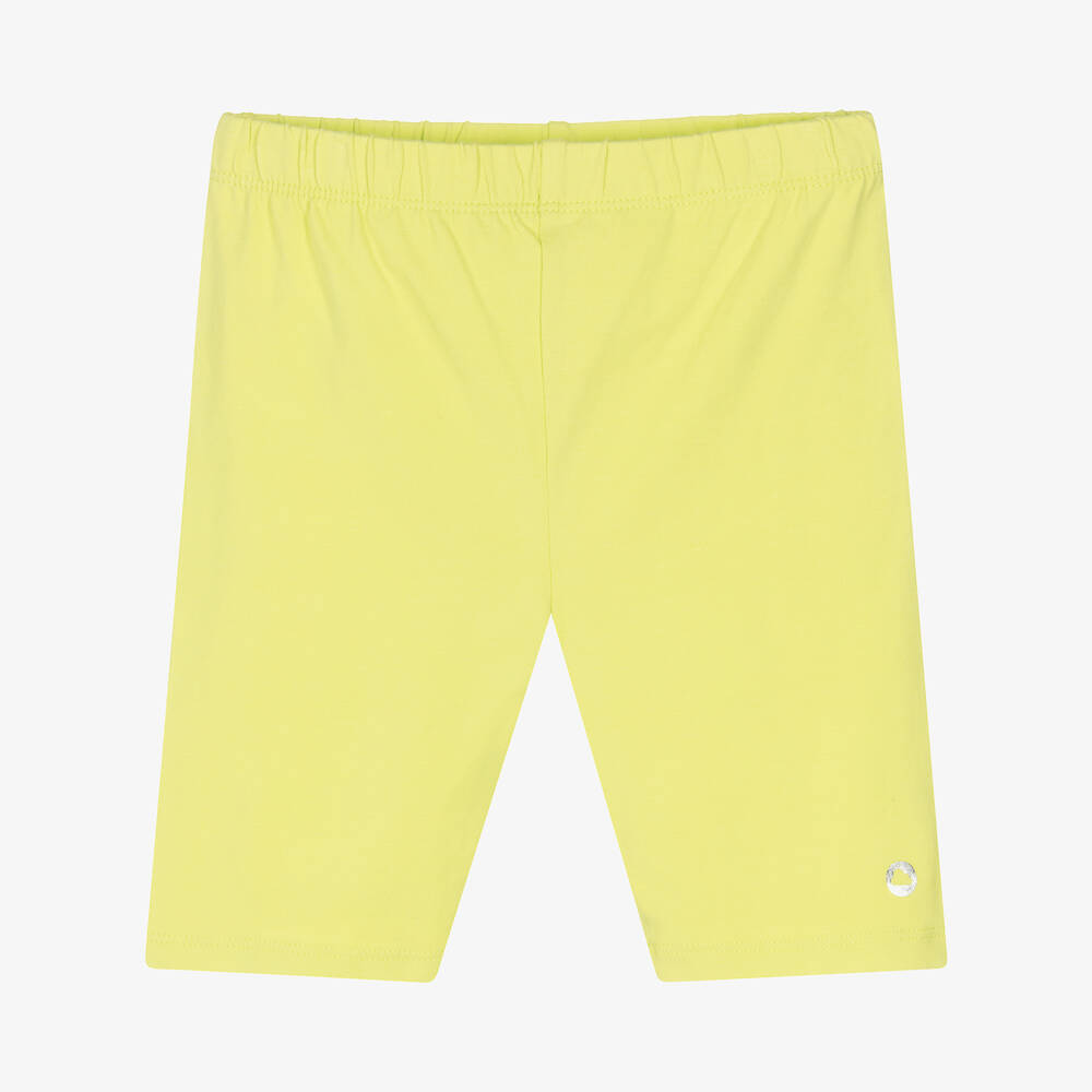 Mayoral-Girls Green Cotton Cycling Shorts | Childrensalon Outlet