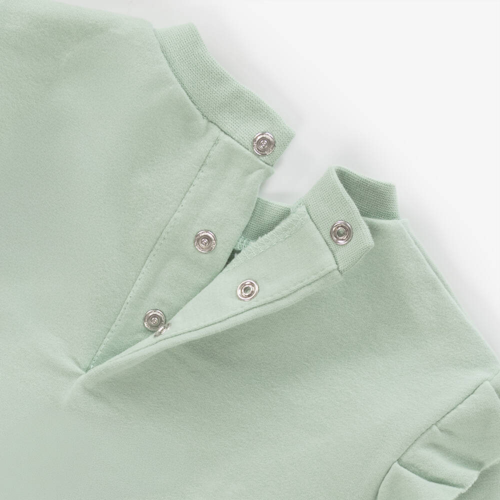 Mayoral Newborn-Girls Green Cotton Legging Set Duo | Childrensalon Outlet