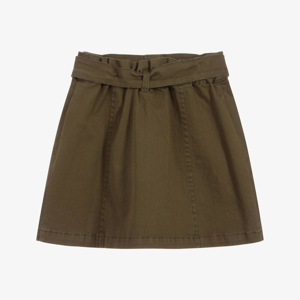 Mayoral-Girls Green Cotton Skirt | Childrensalon Outlet