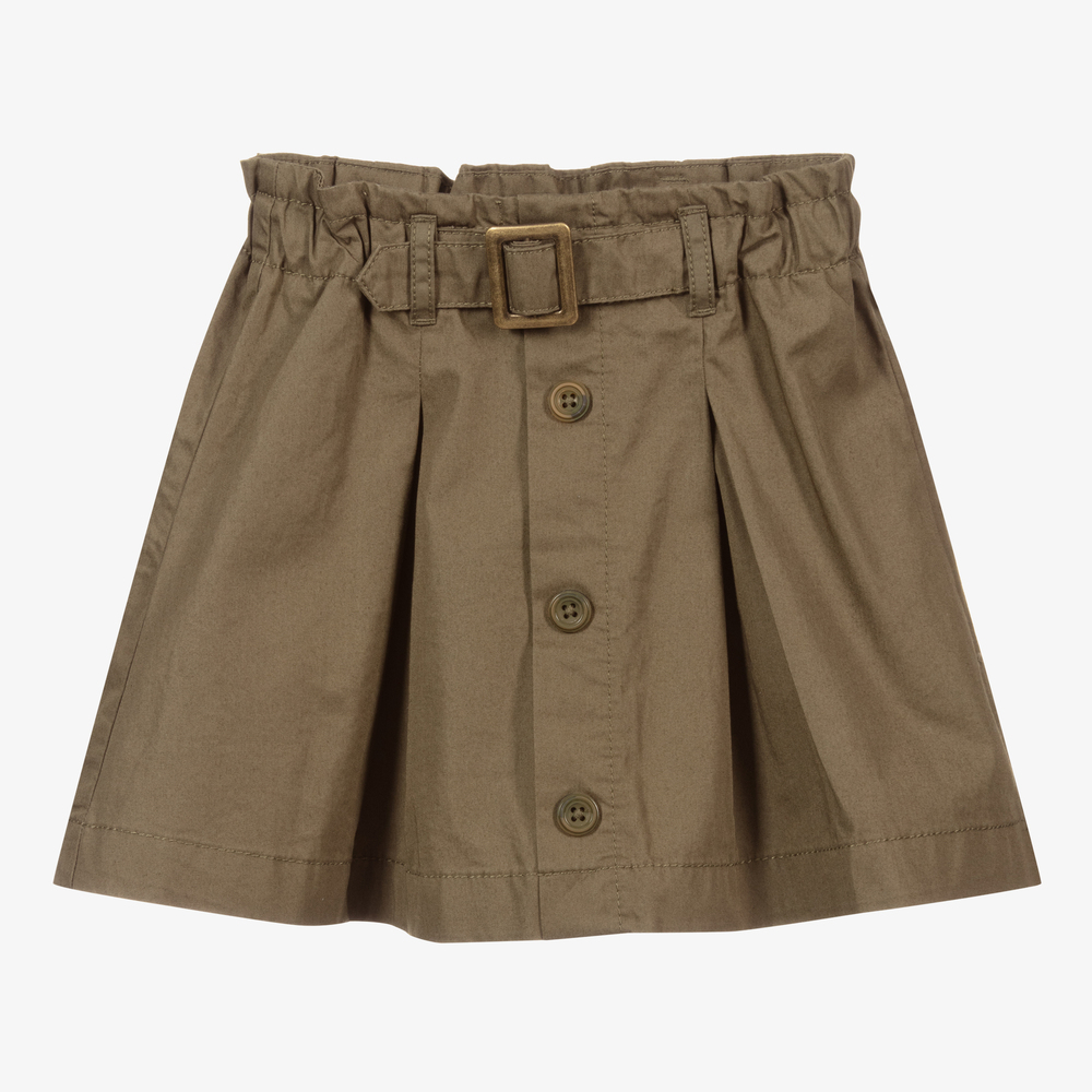 Mayoral - Зеленая хлопковая юбка для девочек | Childrensalon