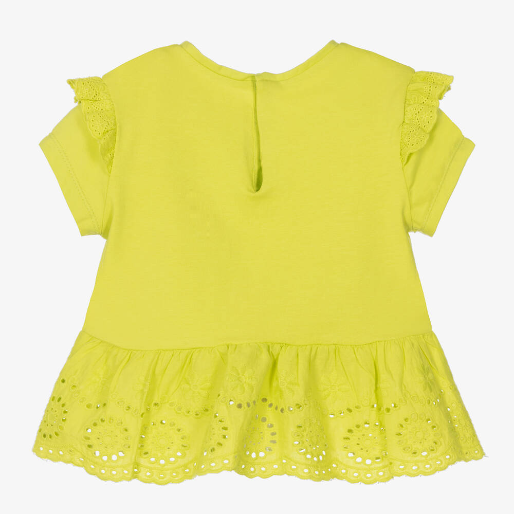 Mayoral-Зеленая хлопковая футболка | Childrensalon Outlet