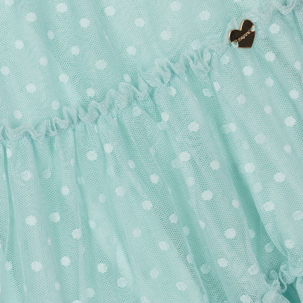 Mayoral-Girls Green Cotton & Tulle Dress Set | Childrensalon Outlet