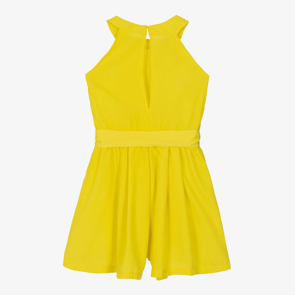 Mayoral-Girls Green Crêpe Playsuit | Childrensalon Outlet