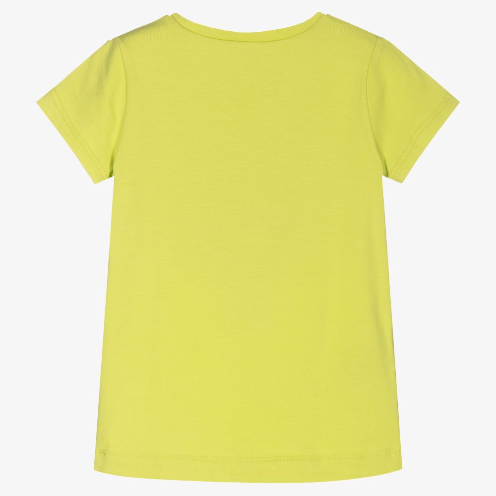 Mayoral-Girls Green Daisy T-Shirt | Childrensalon Outlet