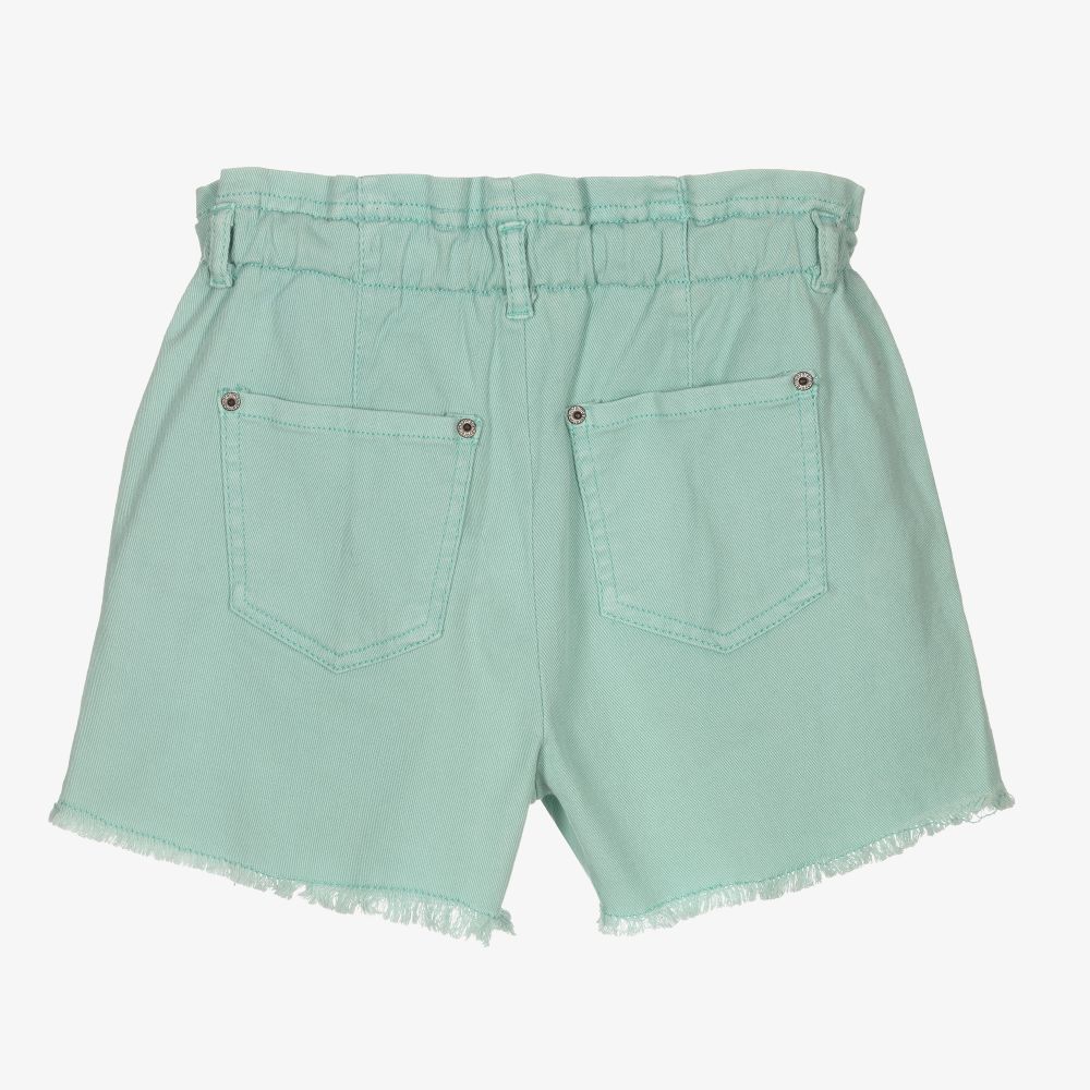Mayoral - Зеленые джинсовые шорты для девочек | Childrensalon Outlet